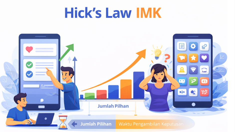 Hick’s Law: Mengapa Terlalu Banyak Pilihan Menjadi Masalah dalam Desain Digital