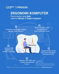 Ergonomi di depan komputer itu bukan ...